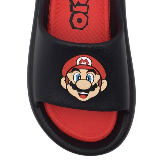 Nintendo Super Mario Little Boys Comfort Slide Sandal, Size 5/6, Slip-On - Picture 2 of 7